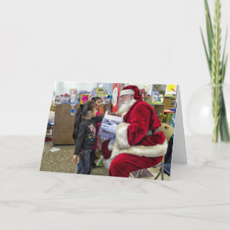 De Kerstkaart van de kerstman Feestdagen Kaart
