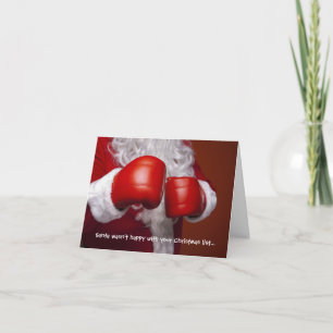 De kerstkaart van de kerstman kaart