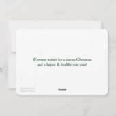 De Kerstkaart van de Kerstman van het roeien (Achterkant)