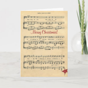 De Kerstkaart van de Kerstman zo heel! Feestdagen Kaart