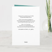 De Kerstkaart van de Kunst van het Verhaal van Feestdagen Kaart (Achterkant)