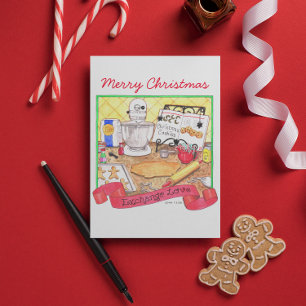 De Kerstkaart van de Liefde van de uitwisseling Feestdagen Kaart