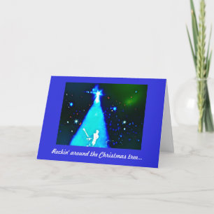 De Kerstkaart van de Muziek van het Broodje van de Feestdagen Kaart