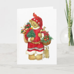 DE KERSTKAART VAN DE NOEL- TEDDYBEER FEESTDAGEN KAART