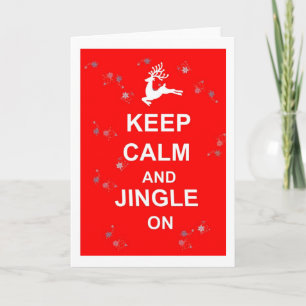 De Kerstkaart van de pret houdt Kalm Kenwijsje en Feestdagen Kaart