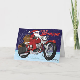 De Kerstkaart van de Slee van de kerstman Feestdagen Kaart