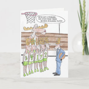 De Kerstkaart van de Spelen van het rendier Feestdagen Kaart