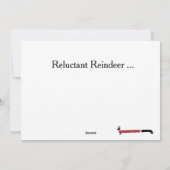 De Kerstkaart van de tekkel - Aarzelend Rendier (Achterkant)
