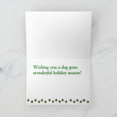 De Kerstkaart van de tekkel Feestdagen Kaart (Binnen)