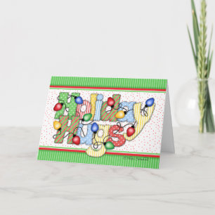 De Kerstkaart van de Vakantie van BaZooples van de Feestdagen Kaart