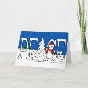 De Kerstkaart van de vrede Feestdagen Kaart