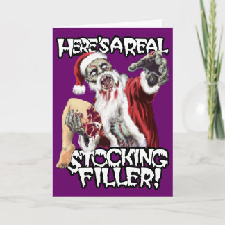 De Kerstkaart van de zombie Feestdagen Kaart