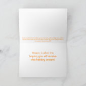 De Kerstkaart van engelen Feestdagen Kaart (Binnen)