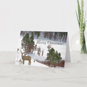De Kerstkaart van herten Feestdagen Kaart