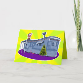 De Kerstkaart van het Afval van de aanhangwagen Feestdagen Kaart