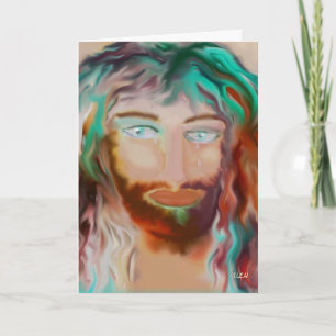 De Kerstkaart van het Medeleven van Christus Feestdagen Kaart