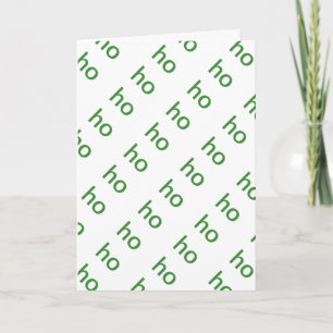 De Kerstkaart van Ho Ho van Ho Feestdagen Kaart