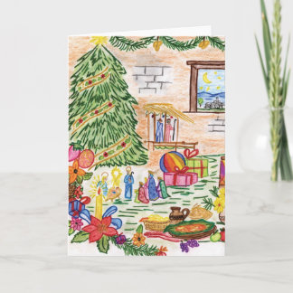 De Kerstkaart van Lisbeth Feestdagen Kaart