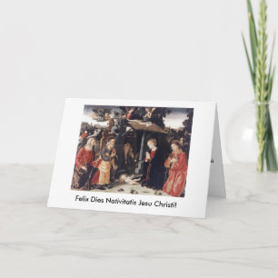 De Kerstkaart van Nativitatis Jesu Christi van de Feestdagen Kaart