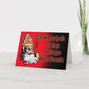 De Kerstkaart van Swiat Bozego Narodzenia van Feestdagen Kaart