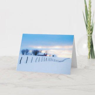 De Kerstkaart van Tom Atwood Media (Boerderij Feestdagen Kaart