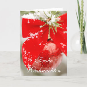 De Kerstkaart van Weihnachten van Frohe Feestdagen Kaart