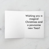 De Kerstkaarten van de bulldozer Feestdagen Kaart (Binnen)