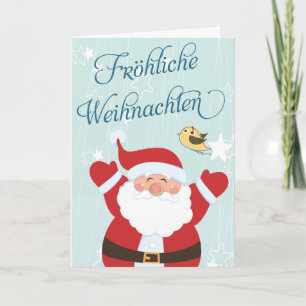 De Kerstkaarten van Fröhliche Weihnachten van de Feestdagen Kaart