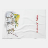 De kerstkeukenhanddoek in de keuken brengen theedoek (Horizontaal)