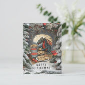 De kerstkoekjes van Dragon Briefkaart (Staand voorkant)
