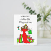 De kerstkoningin-vakantiewrapping kaart (Staand voorkant)