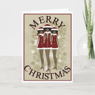 De kerstliederen feestdagen kaart