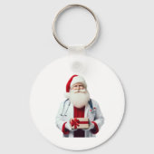 DE KERSTMAN ALS ARTS SLEUTELHANGER (Achterkant)