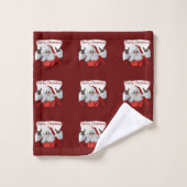  De kerstman  Bad Handdoek (Wasdoekje)