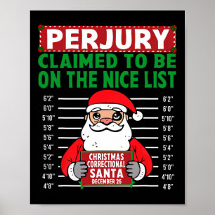 De Kerstman beweerde op de lijst van Nice North Po Poster