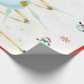 De kerstman - cadeaupapier (Hoek)