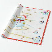 De kerstman - cadeaupapier (Uitgerold)