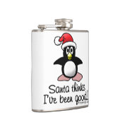 De kerstman denkt dat ik goed ben geweest. Kerstpi Heupfles