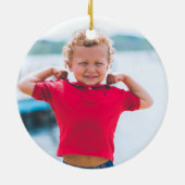 De kerstman die ik goed heb gemaakt... keramisch ornament (Achterkant)