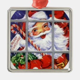 De Kerstman door de Comités van het Venster Metalen Ornament