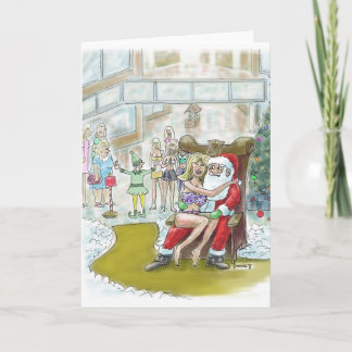 De Kerstman Elf helpt ons groot! Kaart voor Kerstm