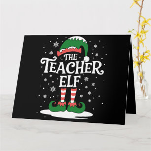 De Kerstman Elf Kerst Familie Matching Groep Kaart