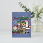 De Kerstman en de bende Feestdagenkaart (Staand voorkant)