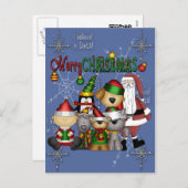 De Kerstman en de bende Feestdagenkaart (Voorkant / Achterkant)