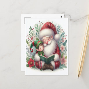 De Kerstman en Elf 3 Briefkaart