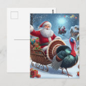 De Kerstman en het Turkije Briefkaart (Voorkant / Achterkant)