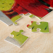 De Kerstman en zijn rendier Legpuzzel (Zijkant)