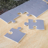 De Kerstman en zijn rendier zijn persoonlijk Legpuzzel (Zijkant)