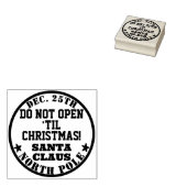De kerstman gaat niet open tot Kerstmis Rubberstempel (Gestempeld)