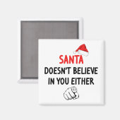 De Kerstman gelooft niet Magneet (Voorkant / Achterkant)